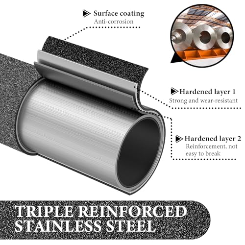 Floor Scraper Long Handle, Heavy duty floor scraper tool 16-47" made of stainless steel stronger with 5PCS extra 4Inch razor blade scraper tool is oil stains rust removal wallpaper cleaning tools. - size: 47 inch
