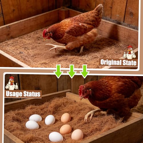 12Pcs Chicken Nest Box Pads Laying Hen Nesting Box Nesting Pads for Chicken Coop Fits Most Nesting Boxes, Chicken Coop Nest Liners - 11.8x11.8 (Brown 12) - color: brown 12