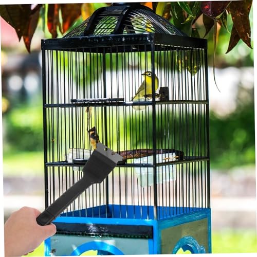 Yardwe Stainless Steel Bird Cage Cleaning Brush Scraper Bird Droppings Removal Tool for Easy Cleaning of Birdcages and Accessories