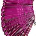 Numbered Aluminum Leg Bands, 100, Purple | Three Holes for Sizing - color: Purple