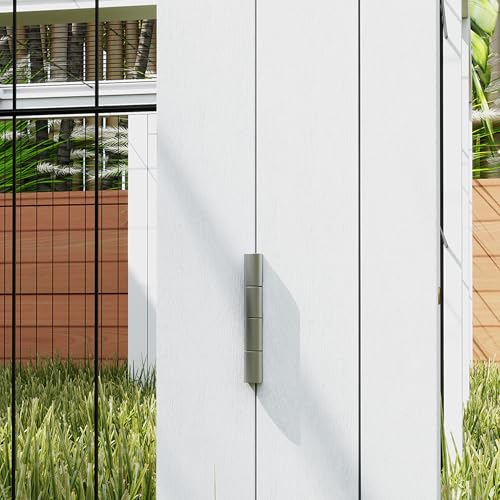 PawHut 59" Outdoor Rabbit Hutch Playpen Bunny Cage for Rabbits Dark Brown | Wooden Tortoise House Habitat, Outdoor Tortoise Enclosure, with Run and Enclosed Cover, for Chickens, Ducks, Indoor