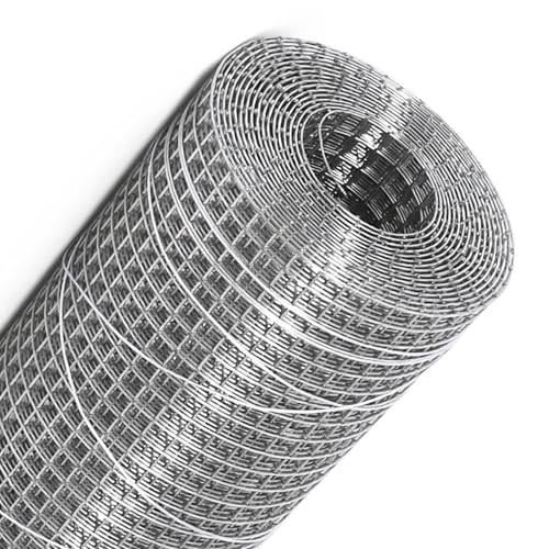 304 Stainless Steel Hardware Cloth Roll, Welded Wire Mesh for Chicken Coop, Garden Fence, Animal Barrier, Pest Control & DIY Projects (1/4" Opening, 15.7" x 20') - size: 1/4" Opening, 15.7" x 20'