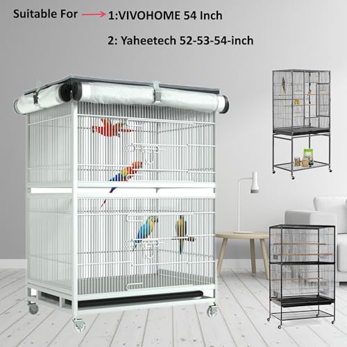 Large Bird Cage Cover - 600D Cage Covers for Night, Good Night Bird Cage Cover for Large Birdcage,Good Night for Cats, Mink, Totoro, Parakeet, Parrot and Small Animals ,Indoors or Outdoors (XL) - size: X-Large