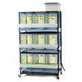Chicken Cage - 3 Layer H: 15" (Power-Washable, Durable, PP Plastic (Polypropylene) | Hatching Time