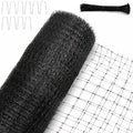 KLEWEE Bird Netting, 13 x 50 FT Heavy Duty Garden Netting | Deer Netting Fence for Plants Vegetables Fruit Trees, from Birds Deer Squirrel Animals, UV Resistant, 10 Stakes & 50 Zip Ties - size: 13 x 50 FT