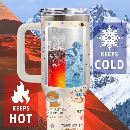 DUUV Get Well Soon Tumbler 40oz, Insulated Get Well Soon Gift for Women | Cute Surgery Recovery Tumbler Leakproof, Recovery Gift After Surgery, Thinking of You Feel Better Gift for Women, 1 Pack - color: Get Well Soon
