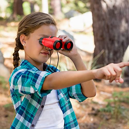 Jiuguva 50 Pack Binoculars Small Compact Binoculars with Neck Strap Camping Party Favors Nature Exploration Toys for Bird Watching, Hiking, Camping, Travel, Learning(Multicolor) - color: Multicolor