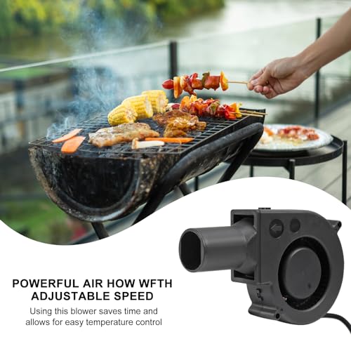 97mm x 33mm BBQ Fan 12V Blower with 110V/120V Variable Speed Controller Centrifugal 97mm/3.81in Air Mover Blower for Camping Quick Charcoal Starter, Outdoor Barbecues Fire Bellow, Camping Cooking - size: 9733-1pcs