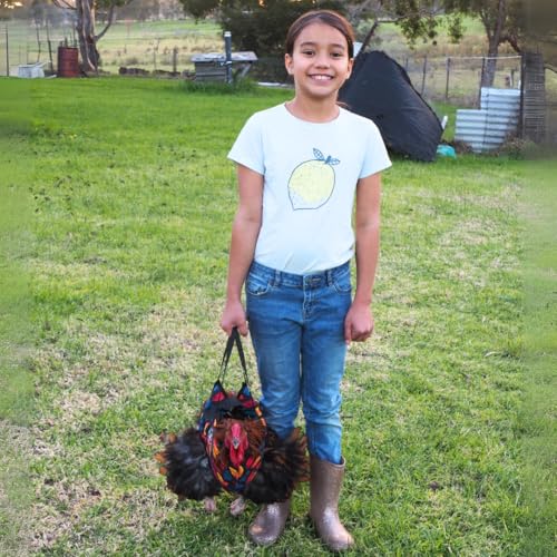 DOWN UNDER OUTDOORS Chicken Carrier Sling Holder Bag with Handle (Medium) | Chicken Accessories for Foot Treatment, Medic, Leg Injuries, Bumblefoot, Poultry Farm Carrying, Transport, Three Sizes - size: 9.5"L x 1.0"W x 12.0"H