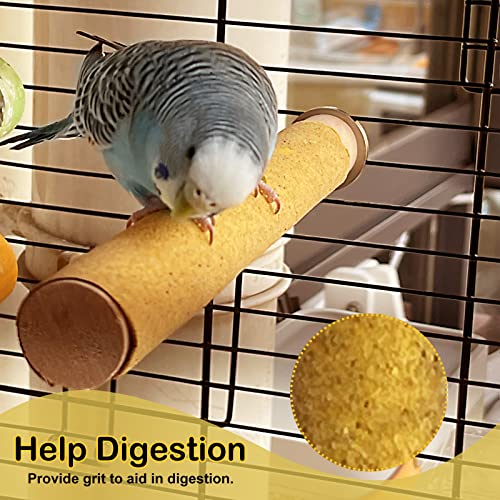 S&X 24-Pack Sand Perch Covers for Parakeets Canaries Finches & Other Small Birds, Bird Perch Covers Sandpaper - size: Small Perch Covers x24