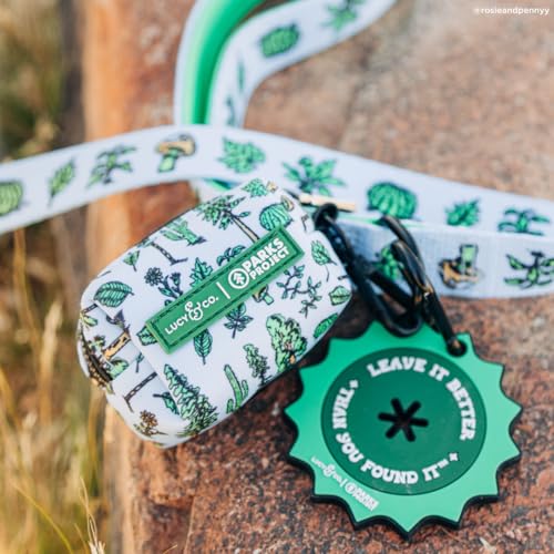 Lucy & Co. x Parks Project Feel the Earth Breath Dog Leash, Durable Matching Dog Lead with Heavy Duty Hardware, Small - color: Feel the Earth Breath, size: Small