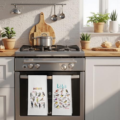 Colorful Bird Decorative Kitchen Towels and Dishcloths 16×24 Inches of 2, Birds Gifts Hand Towels, Birds Gifts for Bird Lovers, Farmhouse Drying Cloth Dish Tea Towel for Bathroom Kitchen - color: Color 32