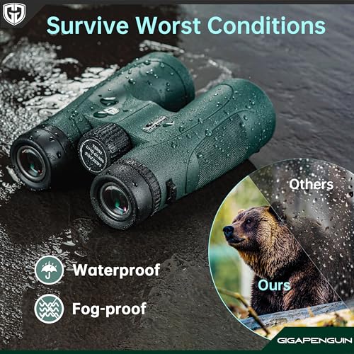 15x52 HD Binoculars for Adults High Powered with Upgraded Phone Adapter | Bright & Sharp HD Optics, Clear Low Light Vision, Large View, Waterproof, Lightweight for Bird Watching Cruise Travel Hunting