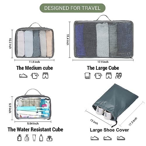 MOLNIA 50L Expandable Travel Backpack for Men Women, Carry On Backpack Airline Approved, Suitcase Backpack with Packing Cubes, Water Resistant Luggage Backpack Daypack Weekender Bag, Black - color: Black With Packing Cubes