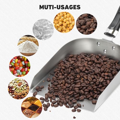 onlyfire 7" Heavy Duty Stainless Steel Griddle Spatula Food Mover | Grill Scoop Smash Burger Food Shovel for Stiring Fry, Cooking and Moving Food - size: 7"