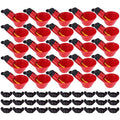 30 Pack Automatic Water Drinking Cups w/Nuts, Waterer Drinker | for Poultry Quail Chicken Hen Duck