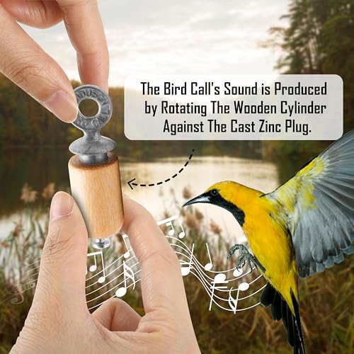 Audubon Bird Call - Natural | Attracts a Wide Variety of Birds. Great Bird Watching Gift. Includes Powdered Rosin. Authentic Bird Call Whistle. Made in USA - color: Natural