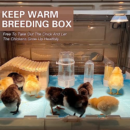 Chick Brooder,Fan Ventilation Circulation Design,Brooder Box for Chicks,Brooder Heater Warms up to 15 Chicks(20″x14″x12″) - size: 20″x14″x12″