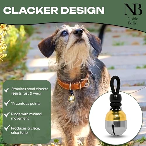 Handmade in USA, Extra Loud Collar Bell for Cats and Dogs, Premium Brass and Nickel Silver - size: Small