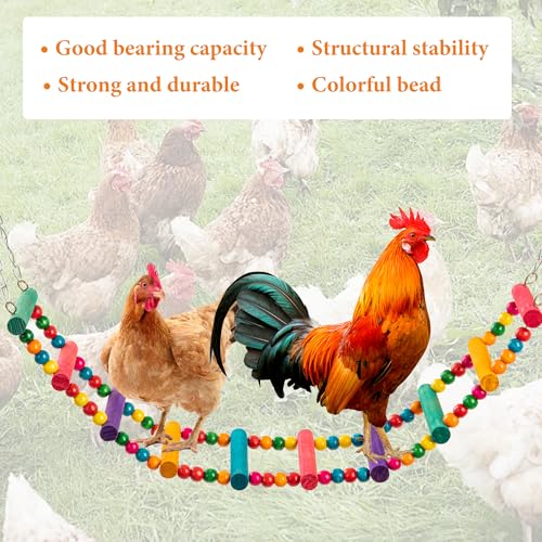 14 Pack Chicken Toys for Coop Chicken Swing Ladder Perch Coop Toy Xylophone Mirror Enrichment Chick Toys Hanging Vegetable Fruits Skewers Feeders for Hen Birds Parrots