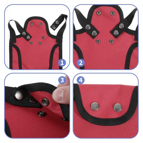 Chicken Saddles with Adjustable Straps, Breathable Chicken Aprons, 6 Pcs | Small Medium Large Hens Protector Vest Poultry Accessories for Rooster Mating, Back Feather Loss Prevention, 3 Colors