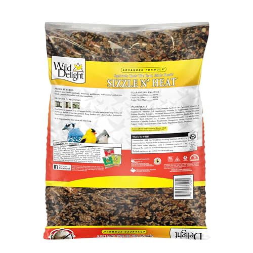 Wild Delight Sizzle N' Heat Bird Food, 5 lb (372050) (Pack of 6) - size: 5 Pound (Pack of 6), style: Sizzle N' Heat 5lb