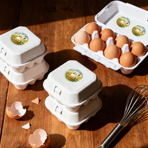 320 Pcs Chicken Egg Carton Labels, 2 Inch Round Colorful Farmhouse Chicken Eggs Handling Stickers Fresh Eggs Packaging Sticker for Box Container Carton Farm Supplies - color: Country Style