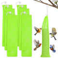 6Pcs Finch Sock Feeder for Outdoor, 3.9"x15.7" Thistle Seed Sacks, Yellow | MEWTOGO, with Food Grade Funnels, Bird Food Supply Tools, for Garden Yard Wild Finch Feeding - color: Yellow