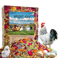 42oz Premium Nesting Herbs, Aromatic Blend for Chicken Coop & Nest Boxes | 8 herbal flower blend, calms laying hens, removes coop odors, boosts consistent egg production & improves egg quality - size: 10.4"L x 9.3"W x 3.0"H