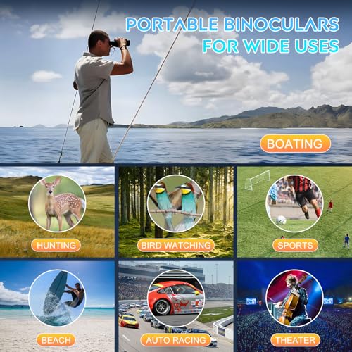 20x60 Binoculars for Adults High Powered | Waterproof & Fog Proof Compact Binoculars for Bird Watching with Low Light Vision, Hunting,Travel,Includes Carrying Bag - size: 20X60
