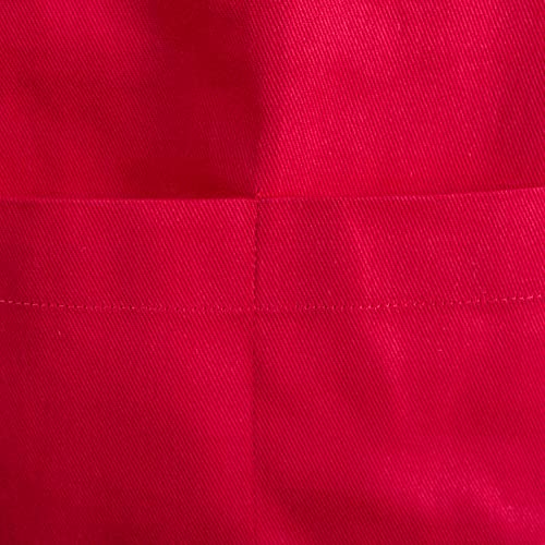 DII Everyday Basic Kitchen Collection - color: Tango Red, size: Plus Size Chef Apron