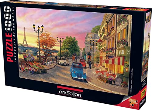 Anatolian Puzzle - Seine Sunset, 1000 Piece Jigsaw Puzzle, #1004 - color: Seine Sunset