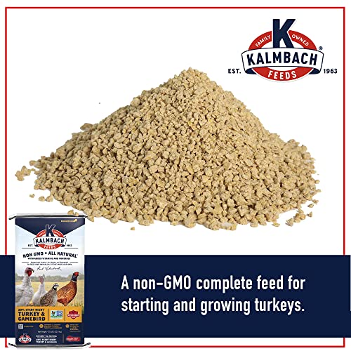 Kalmbach Feeds Start Right Non-GMO Turkey & Gamebird Crumble Feed, 50 lb Bag
