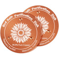 2 Pcs Copper Bird Bath Disc, Solid Copper Disk for Bird Bath, Sunflower Bird Bath Copper Disk, Natural Water Purifier for Outside Bird Bath All-Season - color: Sunflower