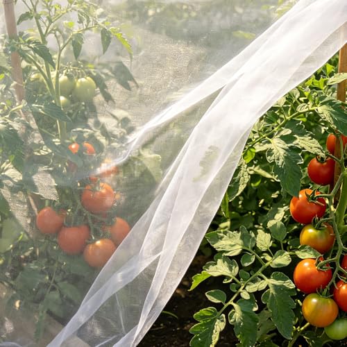 Ultra Fine 4'x10' Garden Netting,Pest Barrier & Bird Netting, Plant Mesh Net Row Cover for Garden,Greenhouse,Patio,Raised Beds, Protecting Vegetables, Flowers, Trees - size: 4'X10'