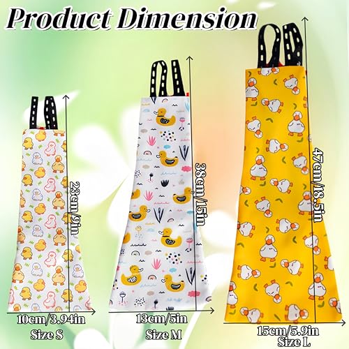 Chicken Diapers for Hens, Roosters, Diapers for Ducks, Ducklings, Reusable Pet Diaper with Bow Ties Waterproof Poultry Nappies for Geese Pet Ducks-White Duck,M - size: M