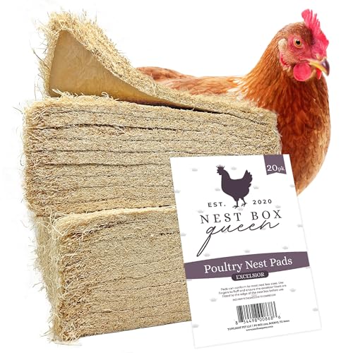 Excelsior Nest Box Pads for Hens - 13inch x 13inch (20 Pack)