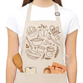 Sourdough Apron for Women with Deep Pockets - Funny Bakers Apron, Unique Sourdough Gifts for Women & Bread Bakers, Adjustable Kitchen Apron for Mom, Mother’s Day Baking Gift - B23 - color: Sourdough 2