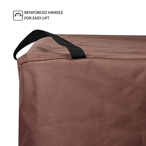 ULTCOVER Smart Selection Outdoor Hot Tub Hard Cover Protector Waterproof Square SPA Cover Cap 76 inch - color: Dark Brown, size: 76"(L)x76"(W)x20"(H)