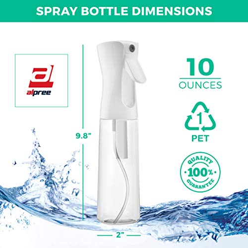 Hair Spray Bottle Continuous Water Mister Spray Empty Ultra Fine for Hair Styling, Pets, Plants, Cleaning, Misting & Skin Care, Salons, for Taming Hair in Morning, Curly Hair, Essential Oil - color: Clear