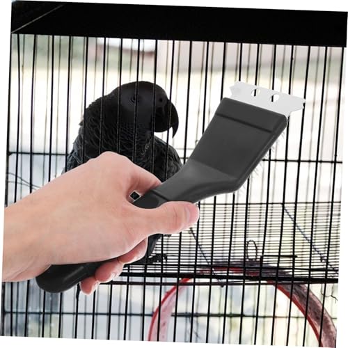 Sosoport Parrot Poop Cleaner Brush Pet Cage Cleaning Tool Birdcage Cleaning Accessory Bird Droppings Scraper