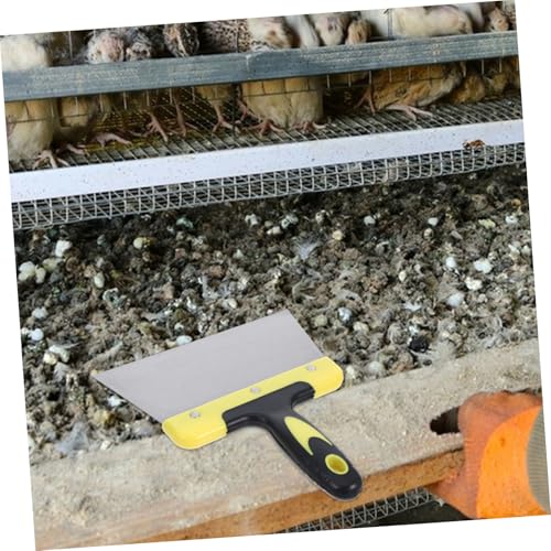 Hemoton 2pcs Stainless Steel Bird Droppings Scraper Poop for Bird Cage Cleaning Sturdy Scraper Tool