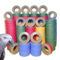 120Pcs Fatty Bagels Bird Toys for Parrots Durable Cardboard Chewing Shredding Foraging Foot 1.75" for Medium & Large Parrot Amazons Mini Macaws African Greys Cockatoos Eclectus Senegal - size: 120PCS