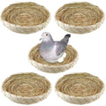5 Pcs Pigeon Nest, Bird Nest Bowls, Wooden Nest for Pigeons Breeding Hatching (Natural Nest) - style: Natural Nest