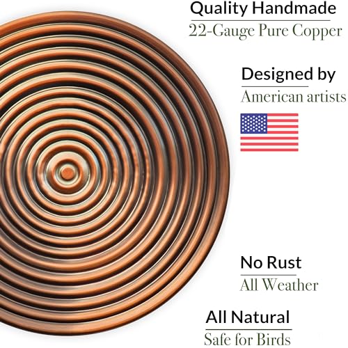 Good Directions Ripples Bird Bath on Garden Pole 18" - style: Ripples