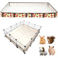 Guinea Pig Cage Liner，Washable Waterproof Oxford Cloth Cage Liners for Small Animals,Hamster Chinchilla Hedgehog Rabbit and Other Small Animals Not Include Cage(42x56 inches) - size: C&C 3x4(42x56 inches)