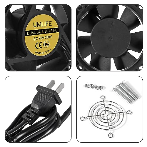 UMLIFE 2PACK 6025 Fan EC Brushless Cooling Fan AC 110V 115V 120V 220V 240V Axial Fan Ball Bearing 60mm x 25mm - color: 60x25mm