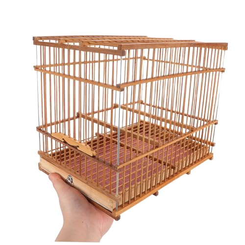 Lightweight Bird Cage Portable Woven Bird Carrier for Small Birds Stylish Outdoor Travel Accessory for Parakeets and More Durable Design for Everyday Use