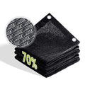 70% Patio Shade Cloth 5×10 FT with Grommets, Outdoor Sun Shade Fabric UV Protection for Backyards, Chicken Coop, Greenhouse, Carport, Garden, Black - size: 70%-0 5 × 1 0 FT