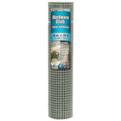 YARDGARD – 1/2 in. Mesh Welded Wire Fence – 36 in. x 25 ft. 19‑Gauge Galvanized Steel – for Garden Protection | Cage Fencing | Chicken & Rabbit Barriers | Crafts - size: 36 Inches x 25 Feet